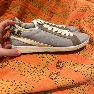 Dolce Vita size 10 suede and snakeskin sneakers